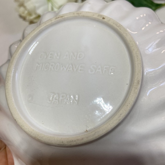Vintage Ceramic Scallop Sea Shell Oven&Microwave Save Baking Dish Bowl Plate - Picture 11 of 17
